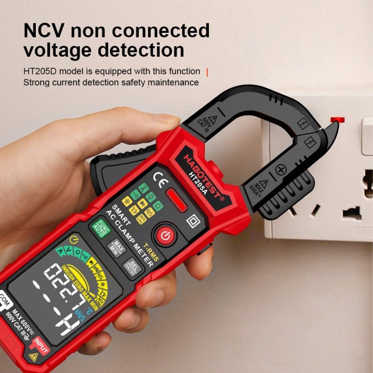 HABOTEST HT205A Multifunctional Intelligent Burn - proof Clamp Multimeter - British D'sire