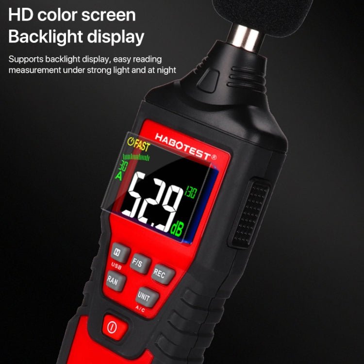 HABOTEST HT622B Household High Precision Digital Sound Level Meter - British D'sire