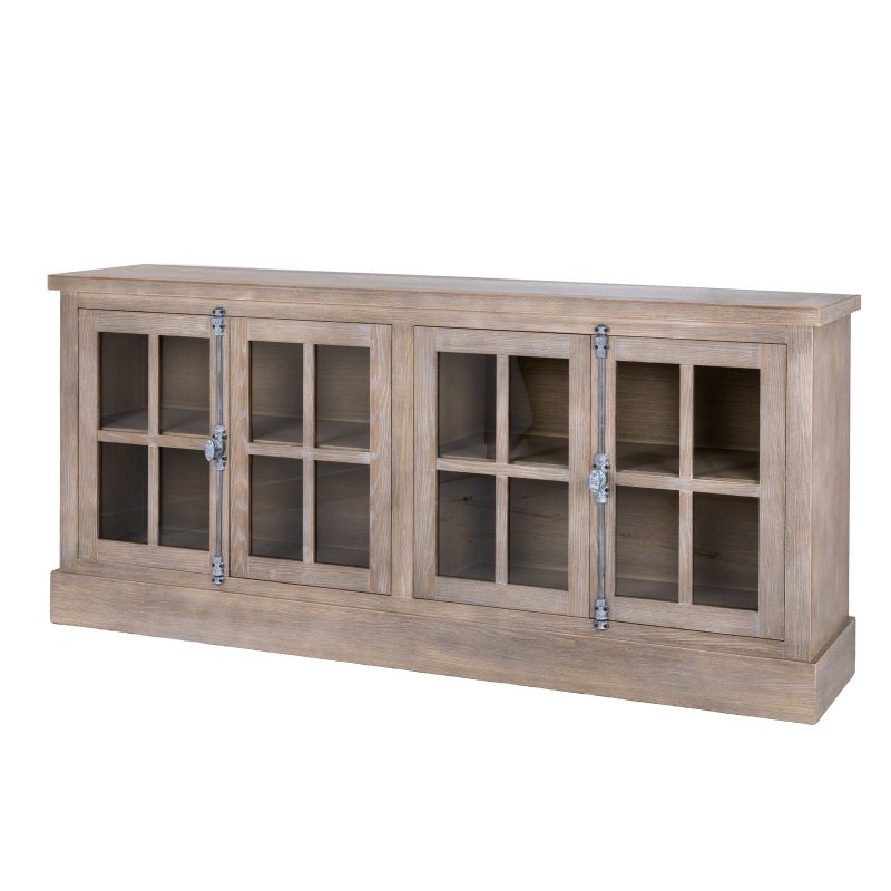 Haldon Collection 4 Door Glazed Sideboard - Sideboards - British D'sire