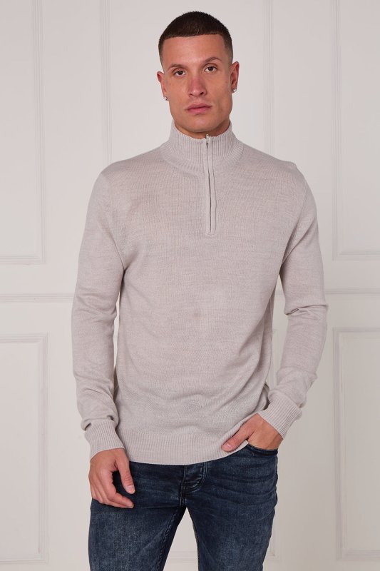 Half Zip Knit Jumper - Jumper - British D'sire
