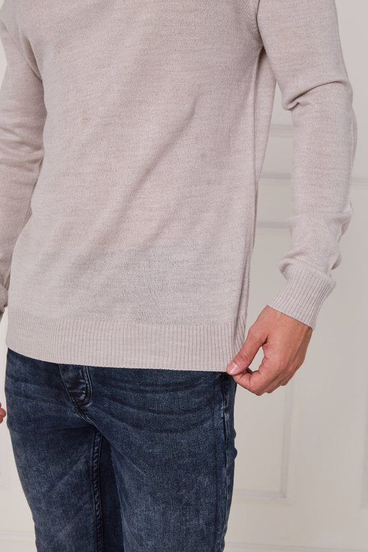 Half Zip Knit Jumper - Jumper - British D'sire