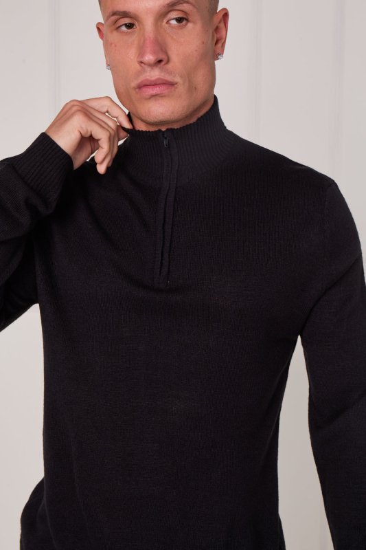 Half Zip Knit Jumper - Jumper - British D'sire