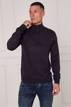 Half Zip Knit Jumper - Jumper - British D'sire
