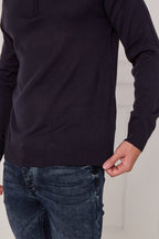 Half Zip Knit Jumper - Jumper - British D'sire