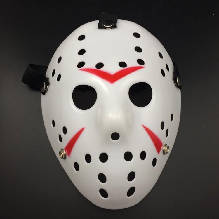 Halloween Party Cool Thicken Jason Mask (Red + White) - British D'sire