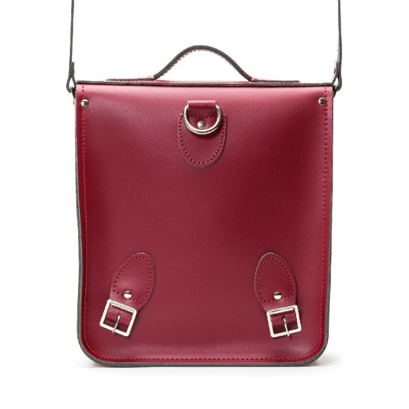 Handmade Leather City Backpack - Oxblood Red - Backpack - British D'sire