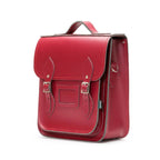 Handmade Leather City Backpack - Oxblood Red - Backpack - British D'sire