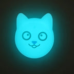 Hanhan Smile Cute Cartoon Pet Collar Anti - lost Tracker Silicone Case For AirTag(Fluorescent Blue) - British D'sire