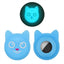 Hanhan Smile Cute Cartoon Pet Collar Anti - lost Tracker Silicone Case For AirTag(Fluorescent Blue) - British D'sire