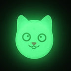 Hanhan Smile Cute Cartoon Pet Collar Anti - lost Tracker Silicone Case For AirTag(Fluorescent Green) - British D'sire
