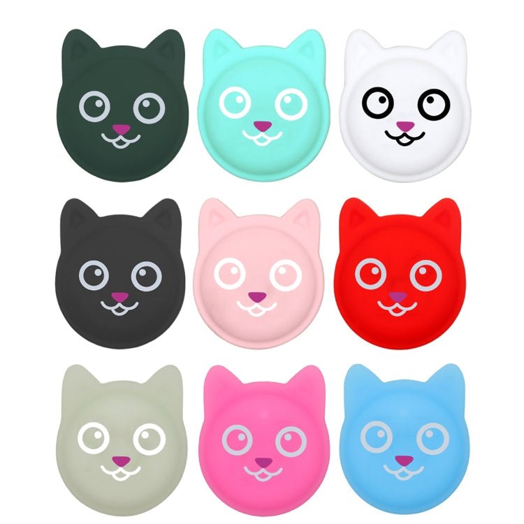 Hanhan Smile Cute Cartoon Pet Collar Anti - lost Tracker Silicone Case For AirTag(Fluorescent Pink) - British D'sire