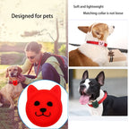 Hanhan Smile Cute Cartoon Pet Collar Anti - lost Tracker Silicone Case For AirTag(Fluorescent Pink) - British D'sire