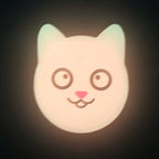 Hanhan Smile Cute Cartoon Pet Collar Anti - lost Tracker Silicone Case For AirTag(Fluorescent Pink) - British D'sire