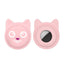 Hanhan Smile Cute Cartoon Pet Collar Anti - lost Tracker Silicone Case For AirTag(Pink) - British D'sire
