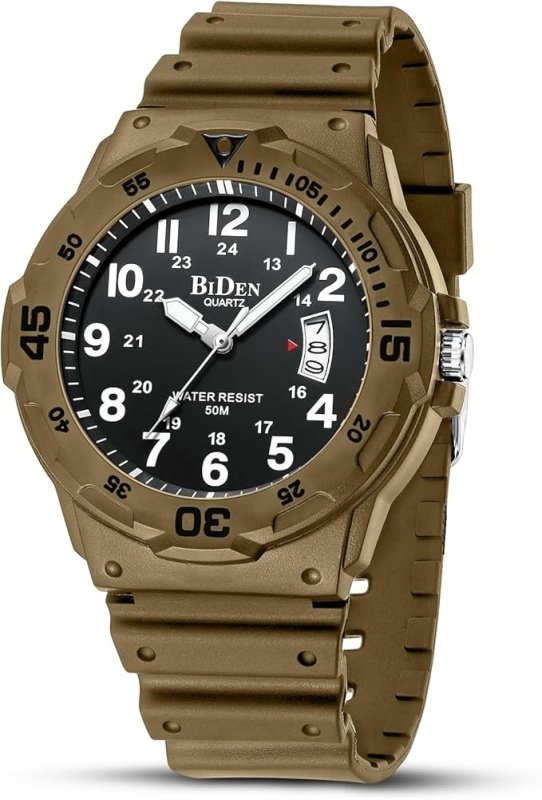 HANPOSH Mens Watches Analog Quartz Watches Men 50M Waterproof Watch Fashion Business Casual Mens Designer Watch with Date Wrist Watches for Man - Watches - British D'sire