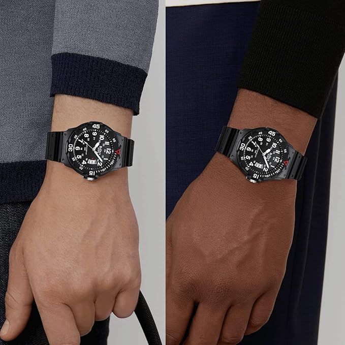 HANPOSH Mens Watches Analog Quartz Watches Men 50M Waterproof Watch Fashion Business Casual Mens Designer Watch with Date Wrist Watches for Man - Watches - British D'sire