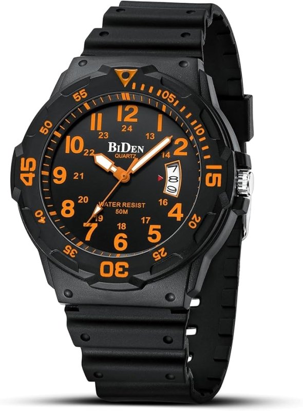 HANPOSH Mens Watches Analog Quartz Watches Men 50M Waterproof Watch Fashion Business Casual Mens Designer Watch with Date Wrist Watches for Man Secondary image