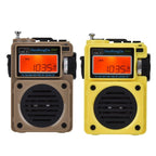 HanRongda HRD - 701 Portable Full Band Radio Subwoofer Bluetooth TF Card Digital Display Radio(Khaki) - British D'sire