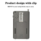 HanRongda HRD - 747 Portable Full Band Digital Display High - Frequency Receiving Radio(Silver Gray) - British D'sire