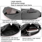 HAOSHUAI 1100 - 20 Men Waist Bag Outdoor Running Mobile Phone Bag(Dark Blue) - British D'sire