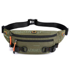 HAOSHUAI 5132 Outdoor Men Waist Bag Sports Running Chest Bag(Army Green) - British D'sire