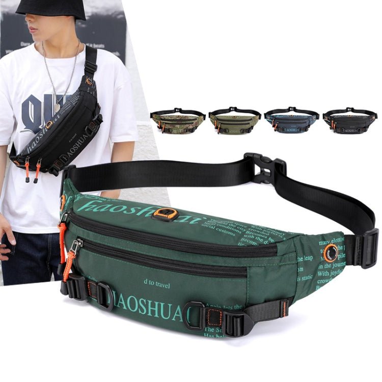 HAOSHUAI 5132 Outdoor Men Waist Bag Sports Running Chest Bag(Army Green) Secondary image
