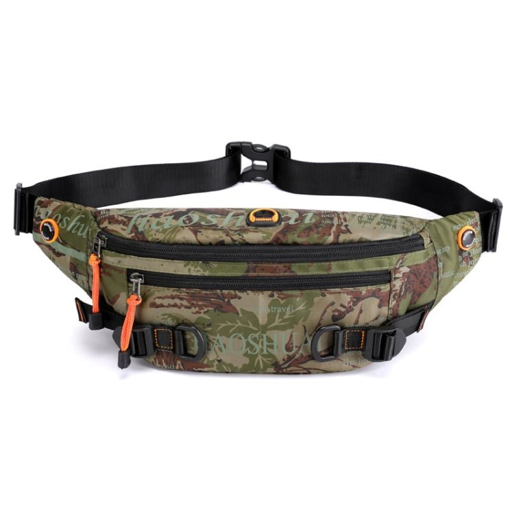 HAOSHUAI 5132 Outdoor Men Waist Bag Sports Running Chest Bag(Camouflage) - British D'sire Main image
