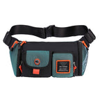 HAOSHUAI 5601 Men Leisure Waterproof Chest Bag Messenger Large Capacity Commute Bag(Dark Green) - British D'sire