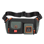 HAOSHUAI 5601 Men Leisure Waterproof Chest Bag Messenger Large Capacity Commute Bag(Gray Green) - British D'sire