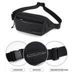 HAOSHUAI Men Outdoor Running Waist Bag Casual Chest Pouch Messenger Bag(Army Green) - British D'sire
