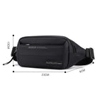 HAOSHUAI Men Outdoor Running Waist Bag Casual Chest Pouch Messenger Bag(Army Green) - British D'sire