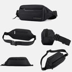 HAOSHUAI Men Outdoor Running Waist Bag Casual Chest Pouch Messenger Bag(Army Green) - British D'sire