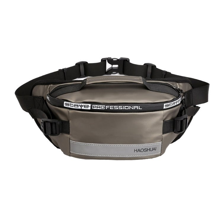 HAOSHUAI Outdoor Running Waist Bag With Reflecting Strip Chest Bag(1100 - 6 Khaki) - British D'sire Main image