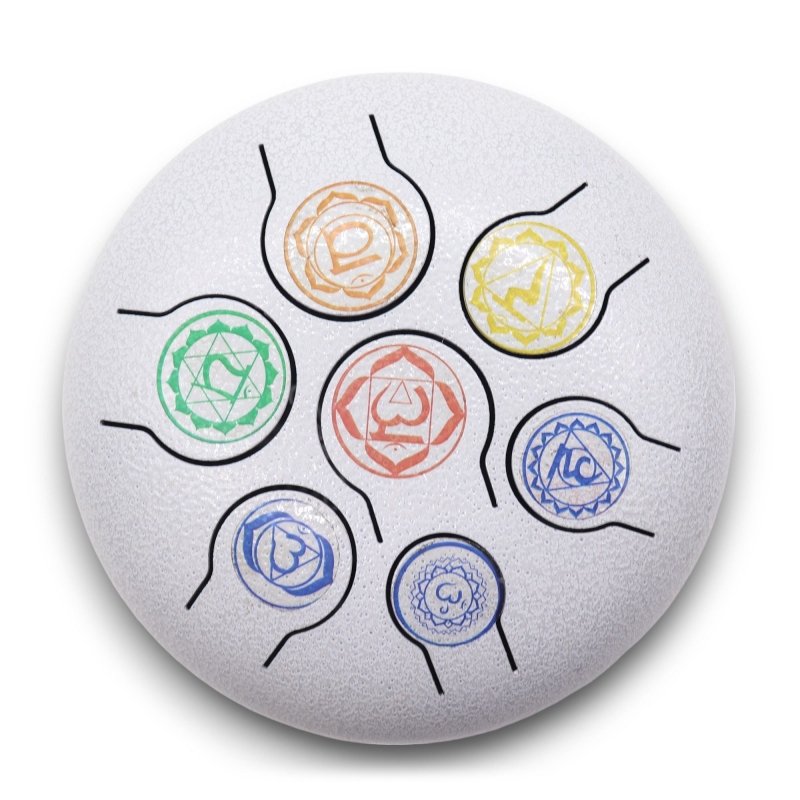 Hapi Drum 7 Chakra - 18cm - Steel Tongue Happy Drums - British D'sire