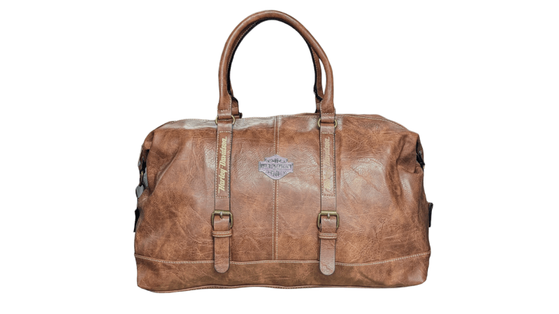 Harley Davidson Large Weekend Bag Holdall Brown+ Free Gift - British D'sire
