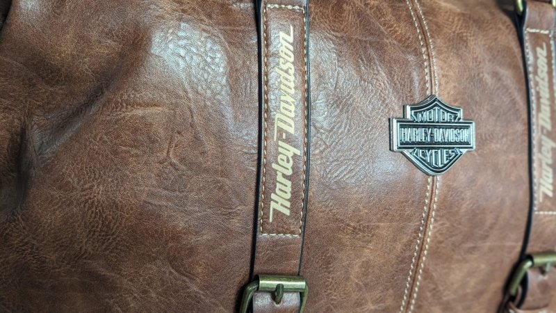 Harley Davidson Large Weekend Bag Holdall Brown+ Free Gift - British D'sire