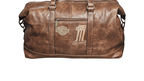 Harley Davidson Large Weekend Bag Holdall Brown+ Free Gift - British D'sire