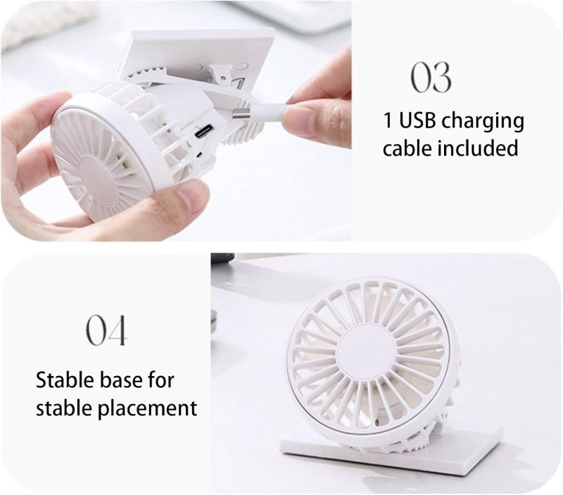 Hat Clip On Fan, Portable Solar Clip Fan, Miniature Solar Operated Camping Accessories Handheld Cooling Device For Outdoor Travel Women & Men - Portable Solar Clip Fan - British D'sire