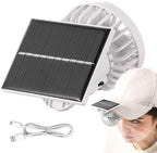 Hat Clip On Fan, Portable Solar Clip Fan, Miniature Solar Operated Camping Accessories Handheld Cooling Device For Outdoor Travel Women & Men - Portable Solar Clip Fan - British D'sire