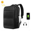 HAWEEL 14W Solar Panel Power Backpack Laptop Bag with Handle and 5V / 2.1A Max USB Charging Port(Black) - British D'sire
