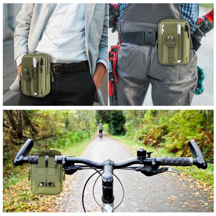 HAWEEL Hiking Belt Waist Bag Outdoor Sport Motorcycle Bag 7.0 inch Phone Pouch (Army Green) - British D'sire