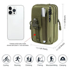 HAWEEL Hiking Belt Waist Bag Outdoor Sport Motorcycle Bag 7.0 inch Phone Pouch (Army Green) - British D'sire