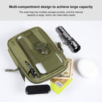 HAWEEL Hiking Belt Waist Bag Outdoor Sport Motorcycle Bag 7.0 inch Phone Pouch (Army Green) - British D'sire
