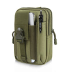 HAWEEL Hiking Belt Waist Bag Outdoor Sport Motorcycle Bag 7.0 inch Phone Pouch (Army Green) - British D'sire