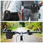 HAWEEL Hiking Belt Waist Bag Outdoor Sport Motorcycle Bag 7.0 inch Phone Pouch (Black) - British D'sire
