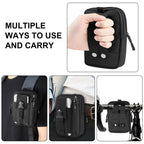 HAWEEL Hiking Belt Waist Bag Outdoor Sport Motorcycle Bag 7.0 inch Phone Pouch (Black) - British D'sire