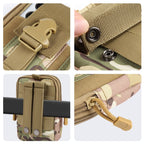 HAWEEL Hiking Belt Waist Bag Outdoor Sport Motorcycle Bag 7.0 inch Phone Pouch (CP Camouflage) - British D'sire