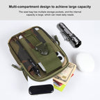 HAWEEL Hiking Belt Waist Bag Outdoor Sport Motorcycle Bag 7.0 inch Phone Pouch (Jungle Camouflage) - British D'sire