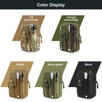 HAWEEL Hiking Belt Waist Bag Outdoor Sport Motorcycle Bag 7.0 inch Phone Pouch (Jungle Camouflage) - British D'sire