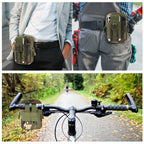 HAWEEL Hiking Belt Waist Bag Outdoor Sport Motorcycle Bag 7.0 inch Phone Pouch (Jungle Camouflage) - British D'sire